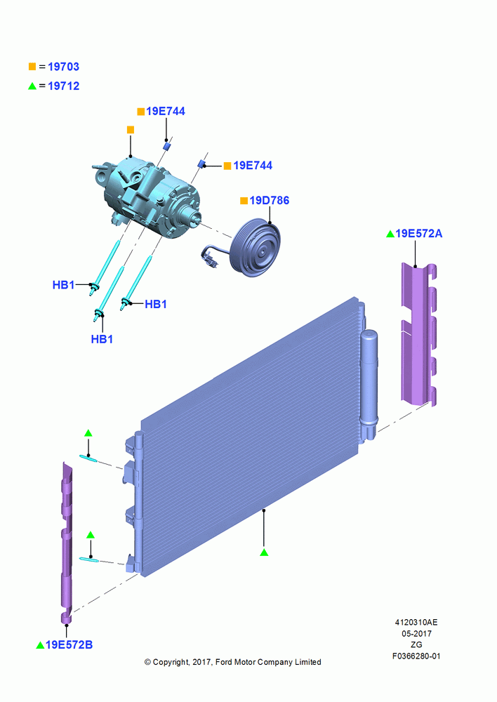 10AE - Air Conditioning Condensr/Compressr, MOD 5.0L-4V DOHC SEFI NA; 02/OCT/2017