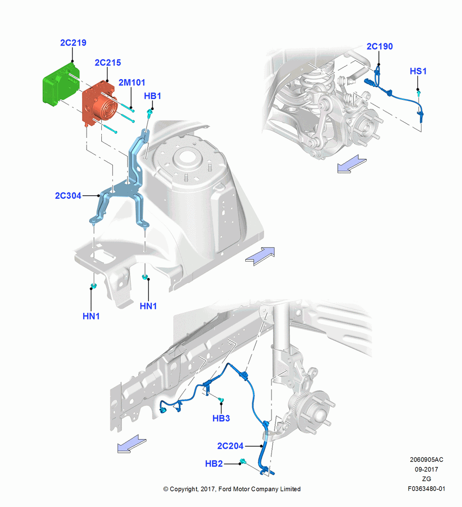 05AC - Anti-Lock Braking System, Base, GT, GT Version - Feature Car, Shelby Version #2; 02/OCT/2017