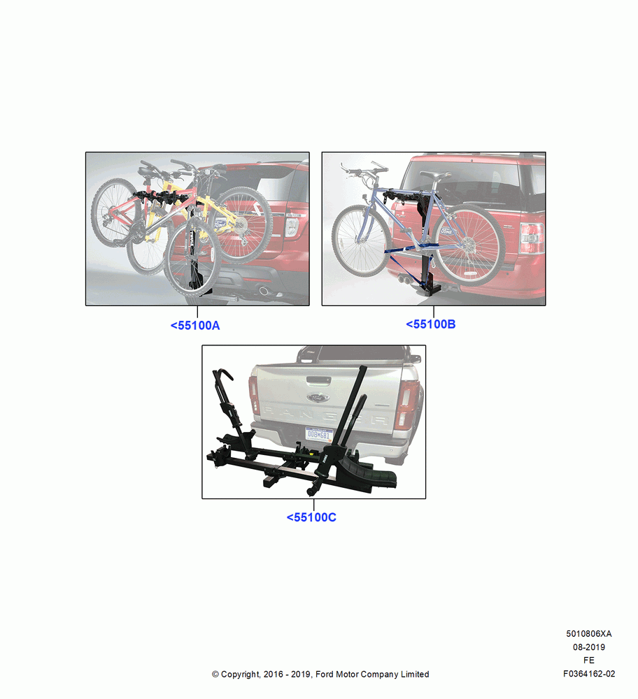 06XA - Accessory Roof Rack Mounting Kits, Thule, Rear Hitch Mount Bike Rack; 11/JUL/2016
