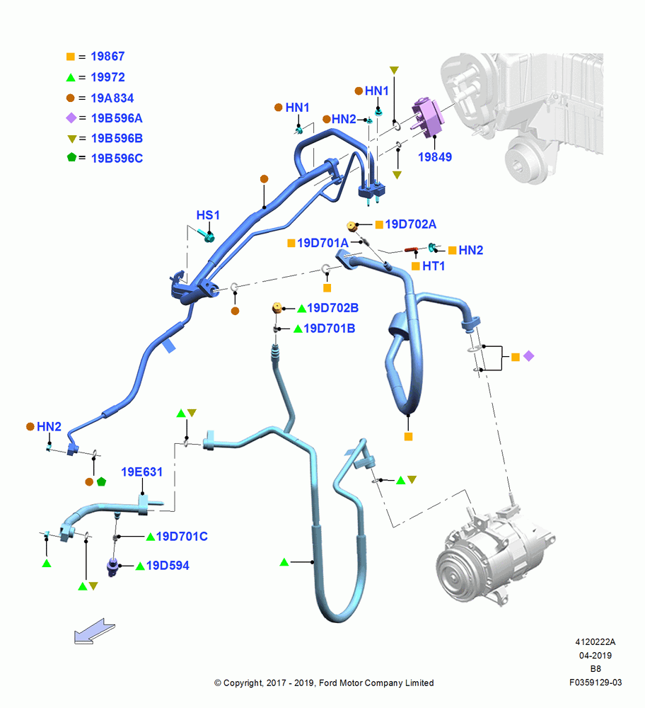 22A - Air Conditioning System, Under Hood; 25/SEP/2017