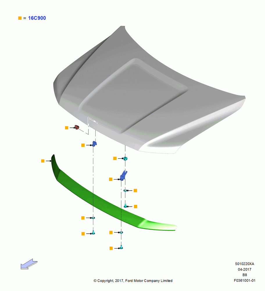 20XA - Hood and Related Parts, Accessory Bug Shield; 25/SEP/2017