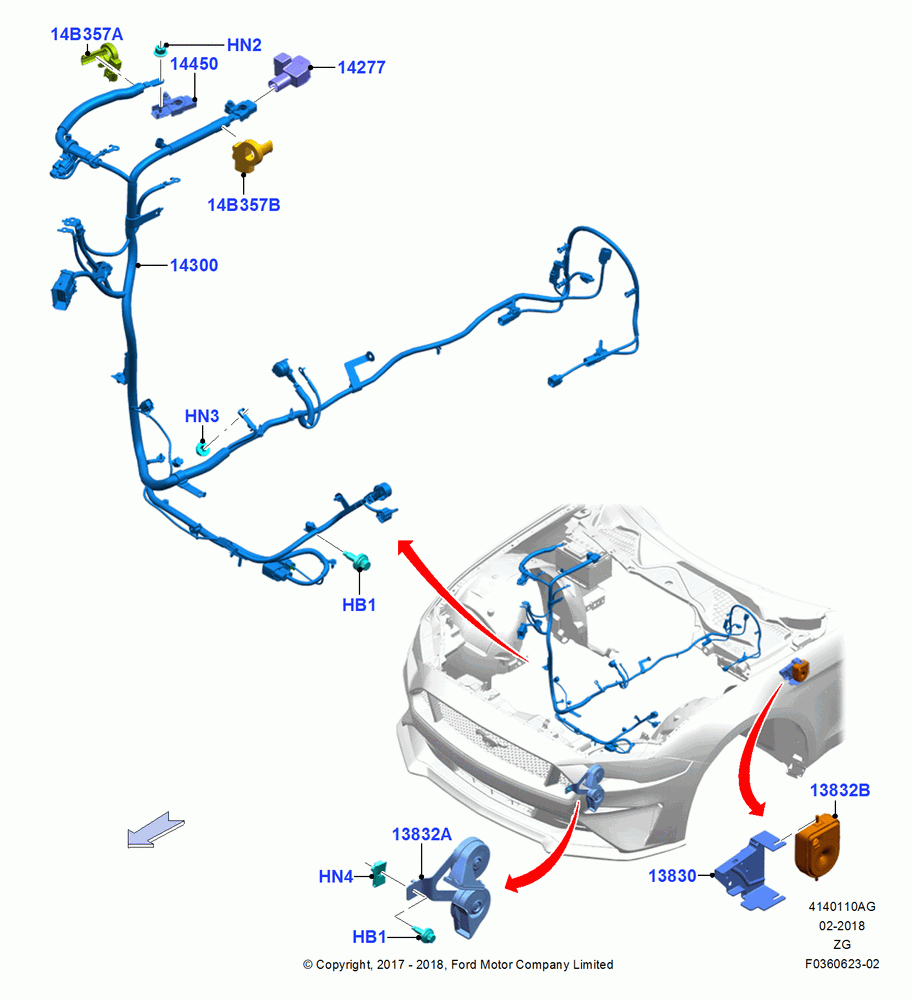 10AG - Battery Cables and Horn, MOD 5.2L-TIVCT PFI NA HP1 GAS; 02/OCT/2017