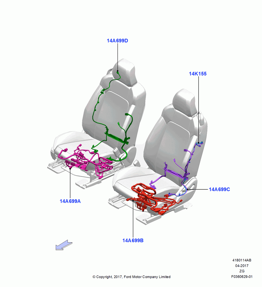 14AB - Wiring - Seats; 02/OCT/2017