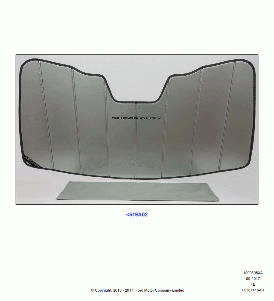 05XA - Appearance And Maintenance Aids, Accessory, Sun Shield; 11/JUL/2016