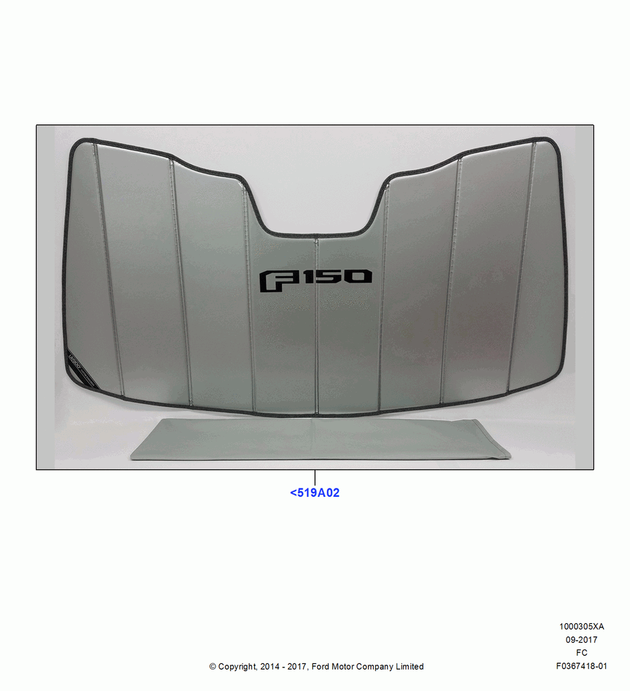 05XA - Appearance And Maintenance Aids, (+) North American Markets, Accessory, Sun Shield; 20/OCT/2014