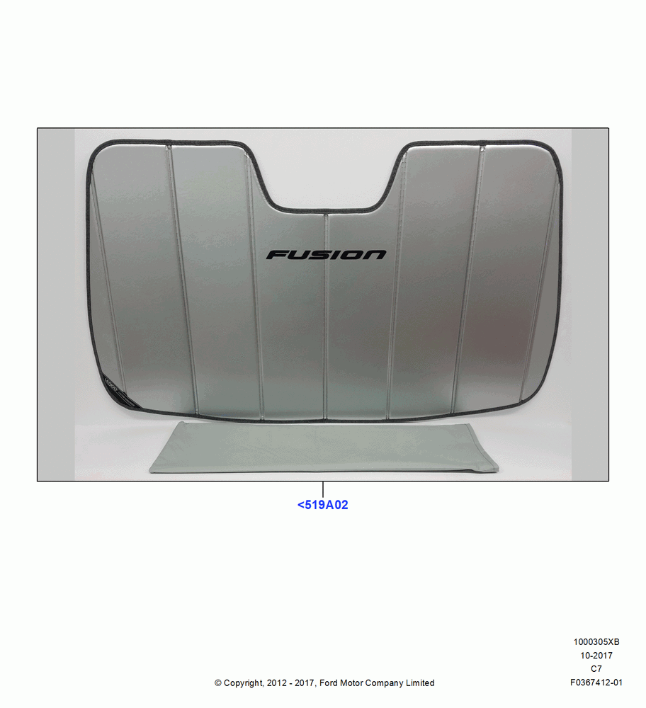 05XB - Appearance And Maintenance Aids, Accessory, Sun Shield; 13/AUG/2012