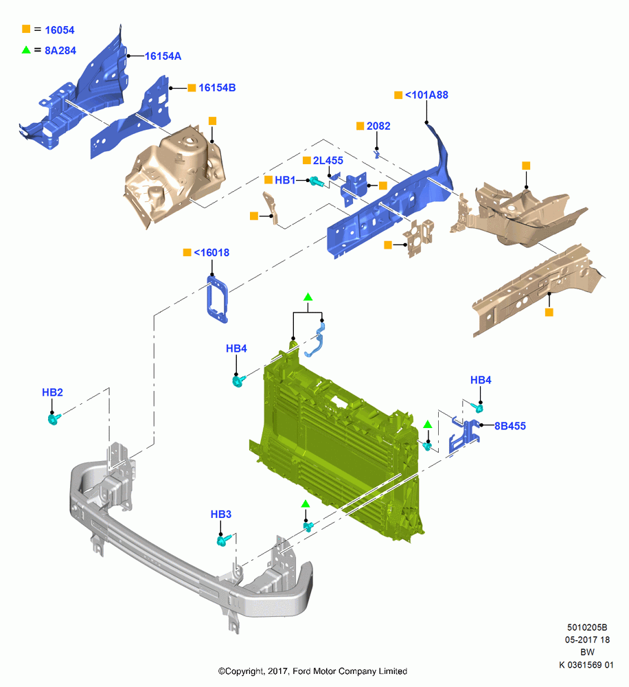 05B - Front Panels, Aprons & Side Members, (+)"ASM/FNA/GU/MEX/MPS/SN/PR/VIR"; 11/SEP/2017
