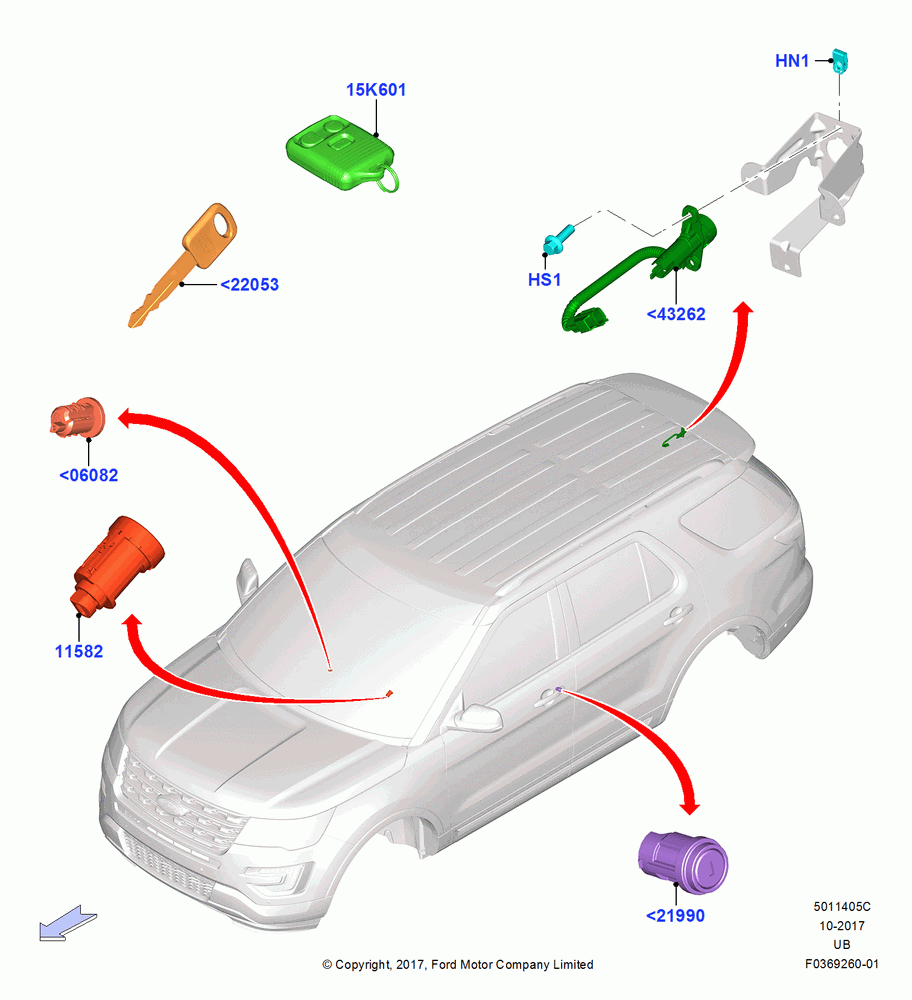 05C - Vehicle Lock Sets and Repair Kits, Police Version; 24/OCT/2017-03/MAR/2019