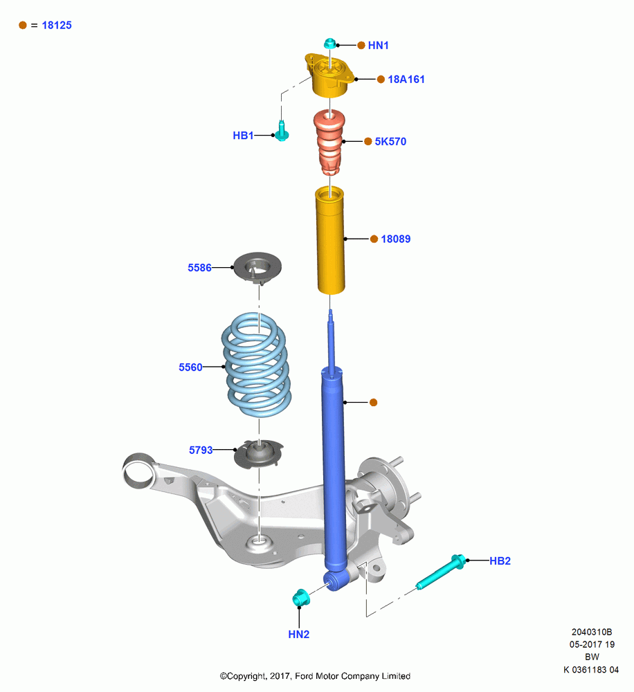 10B - Rear Springs and Shock Absorbers, LHD 4WD (Part Time Drive), (+)"ASM/FNA/GU/MEX/MPS/SN/PR/VIR"; 11/SEP/2017
