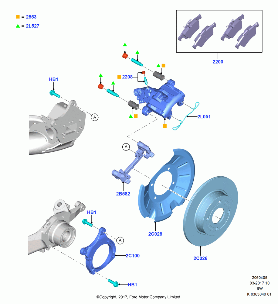 05 - Rear Brake Discs and Calipers, (+)"ASM/FNA/GU/MEX/MPS/SN/PR/VIR"; 11/SEP/2017