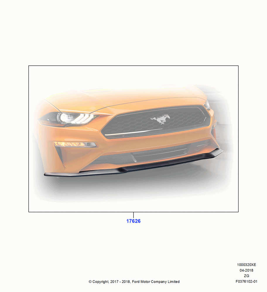 20XE - Body Dress Up Kits - Front, North American Markets, Accessory, Splitter; 02/OCT/2017