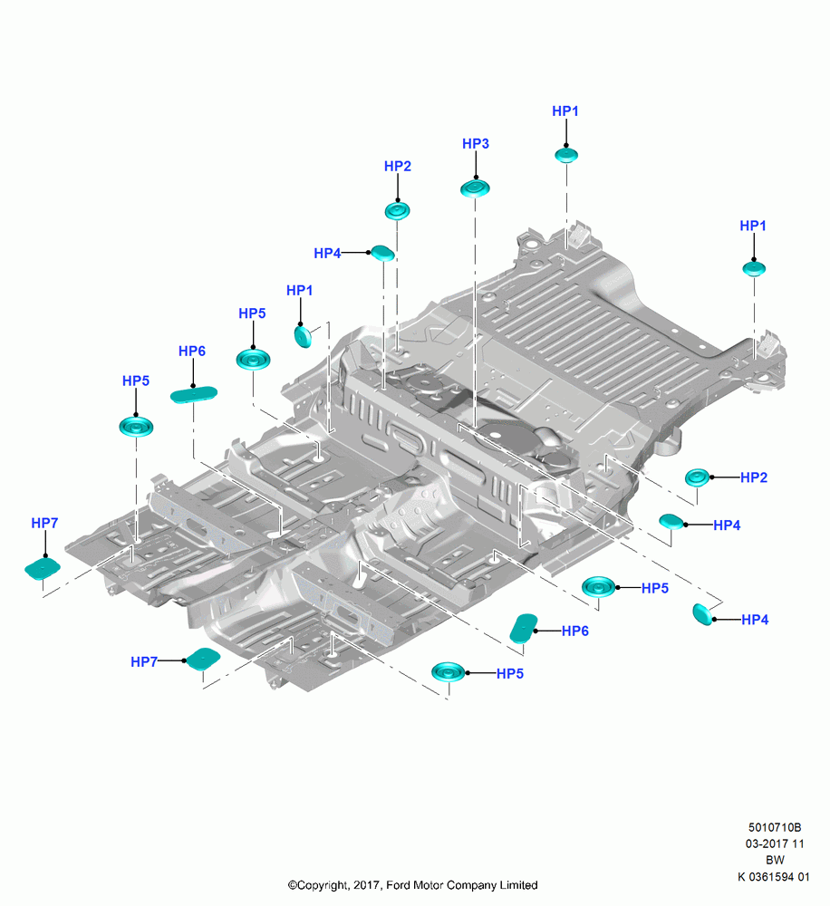 10B - Plugs - Floor Pan, (+)"ASM/FNA/GU/MEX/MPS/SN/PR/VIR"; 11/SEP/2017