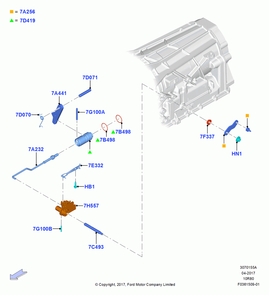 55A - Transmission Control Mechanisms, 10 Speed Auto Transmission (10R80); 02/OCT/2017