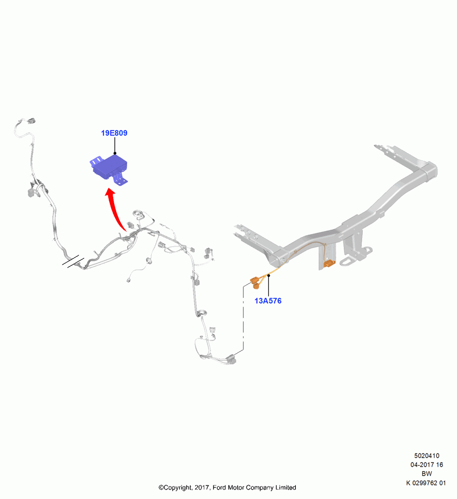 10 - Tow Bar Installation, With Detachable Trailer Coupling, (+)"ASM/FNA/GU/MEX/MPS/SN/PR/VIR"; 11/SEP/2017