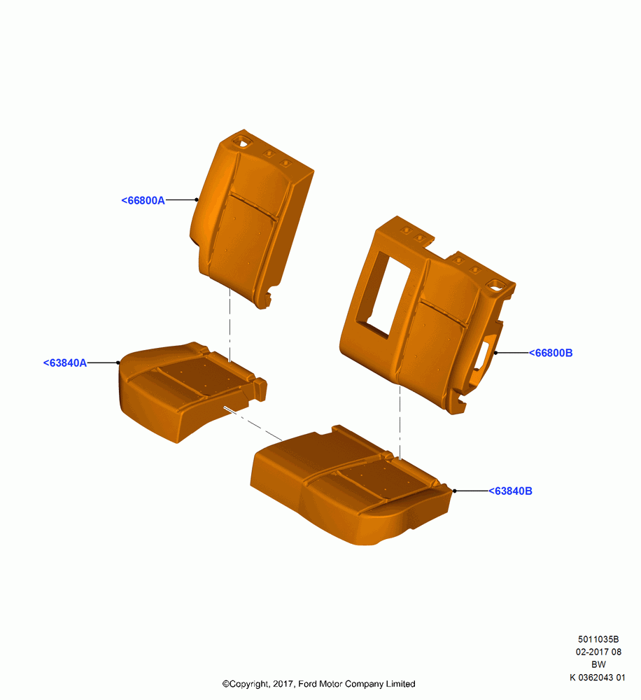35B - Rear Seat Pads/Valances & Heating, (+)"ASM/FNA/GU/MEX/MPS/SN/PR/VIR"; 11/SEP/2017