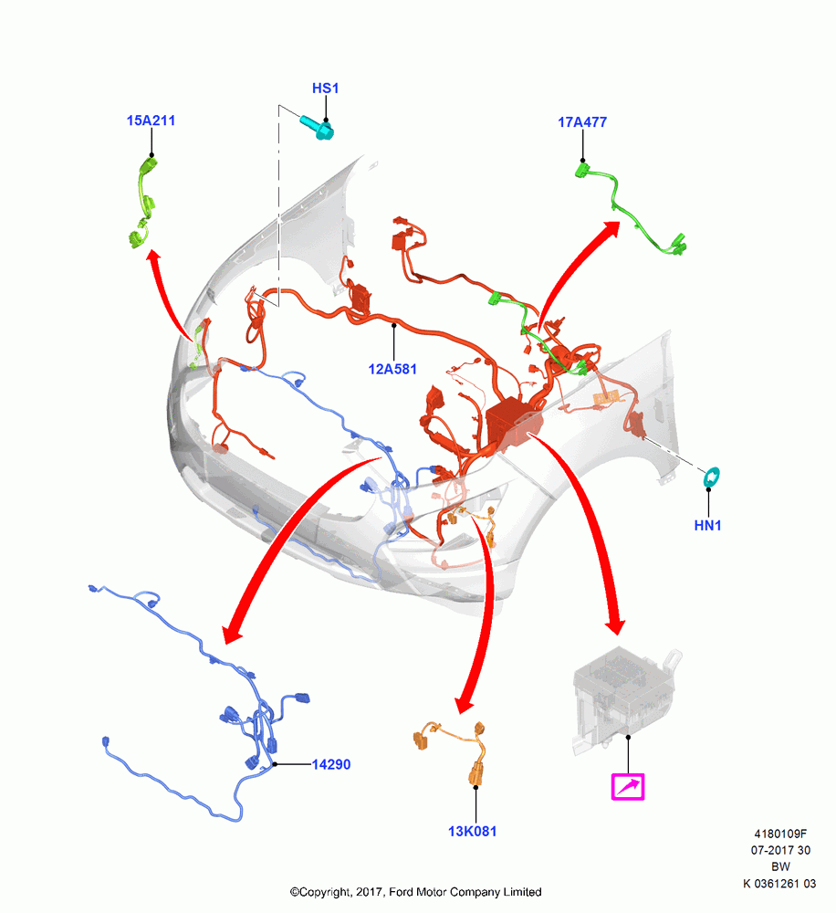 09F - Wiring - Engine And Transmission, (+)"ASM/FNA/GU/MEX/MPS/SN/PR/VIR", Engine Compartment; 11/SEP/2017