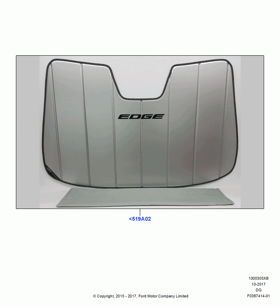 05XB - Appearance And Maintenance Aids, Accessory, Sun Shield; 19/JAN/2015