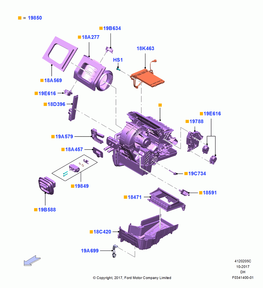 05C - Heater/Air Cond.External Components, Manual Air Conditioning; 15/DEC/2014-04/MAY/2018