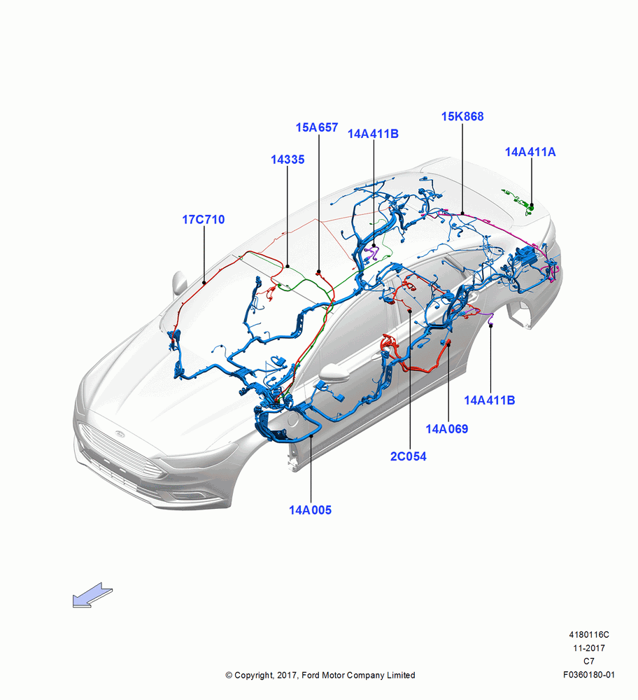 16C - Wiring - Body And Roof Console; 07/AUG/2017