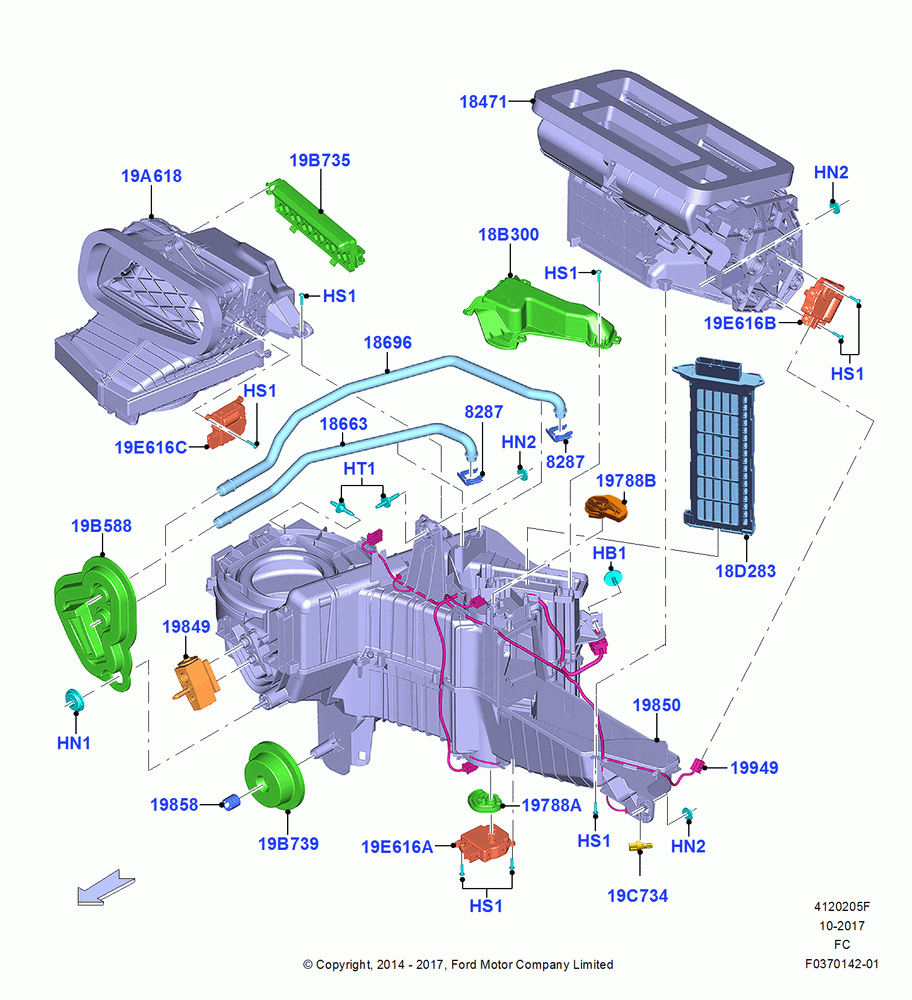 05F - Heater/Air Cond.External Components, With Diesel Engines; 26/FEB/2018