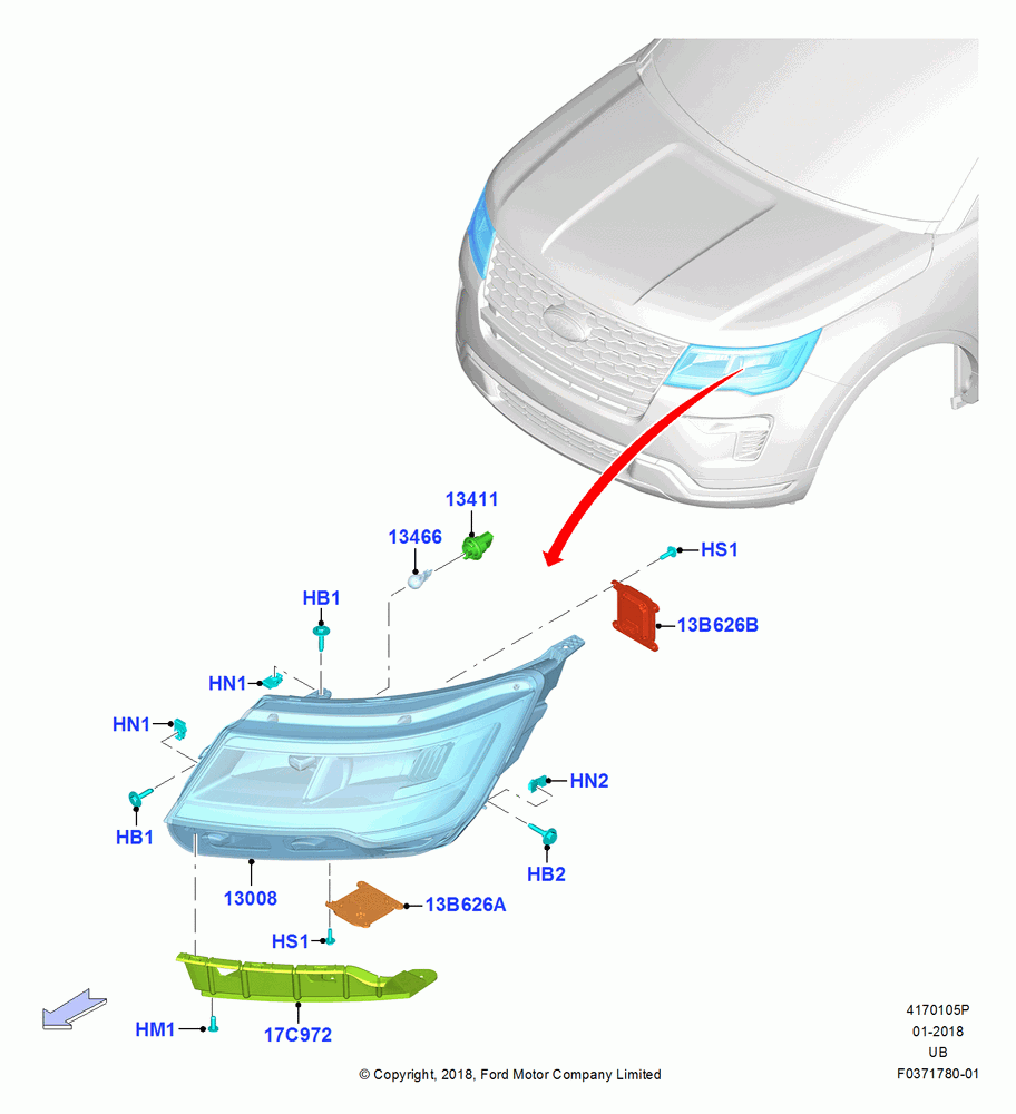 Headlamps and Front Flasher Lamps, Headlamps - Level 10, Headlamps - Level 8, Headlamps - Level 9