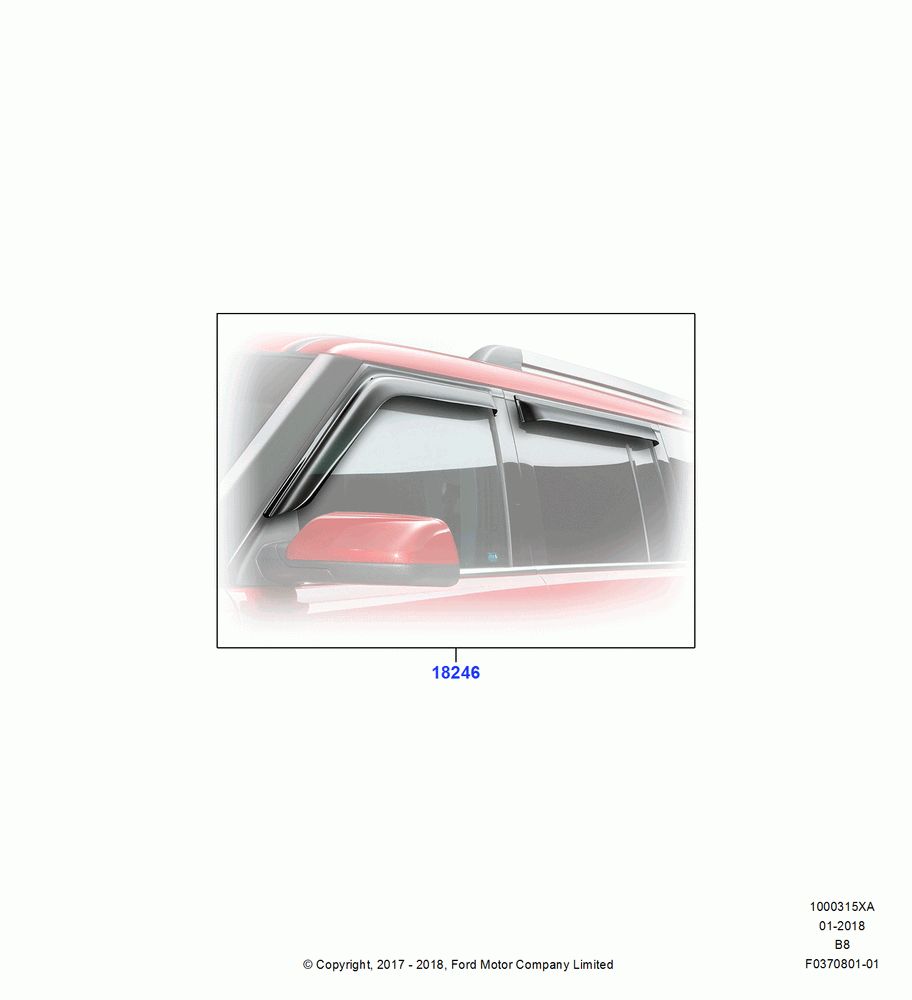 15XA - Body Dress Up Kits - Side, Accessory, Side Window Deflectors; 25/SEP/2017