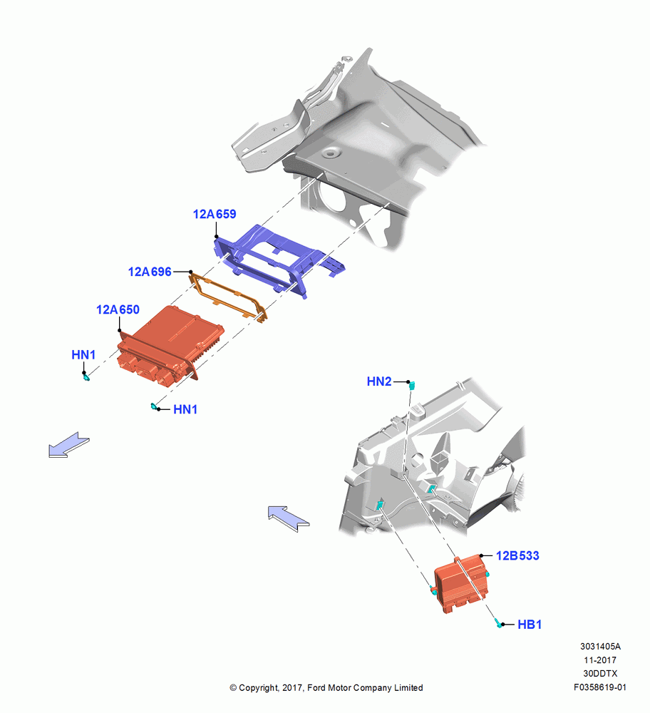 05A - Engine Modules and Sensors, 3.0L 4V DOHC V6 TC DSL-LION B; 26/FEB/2018