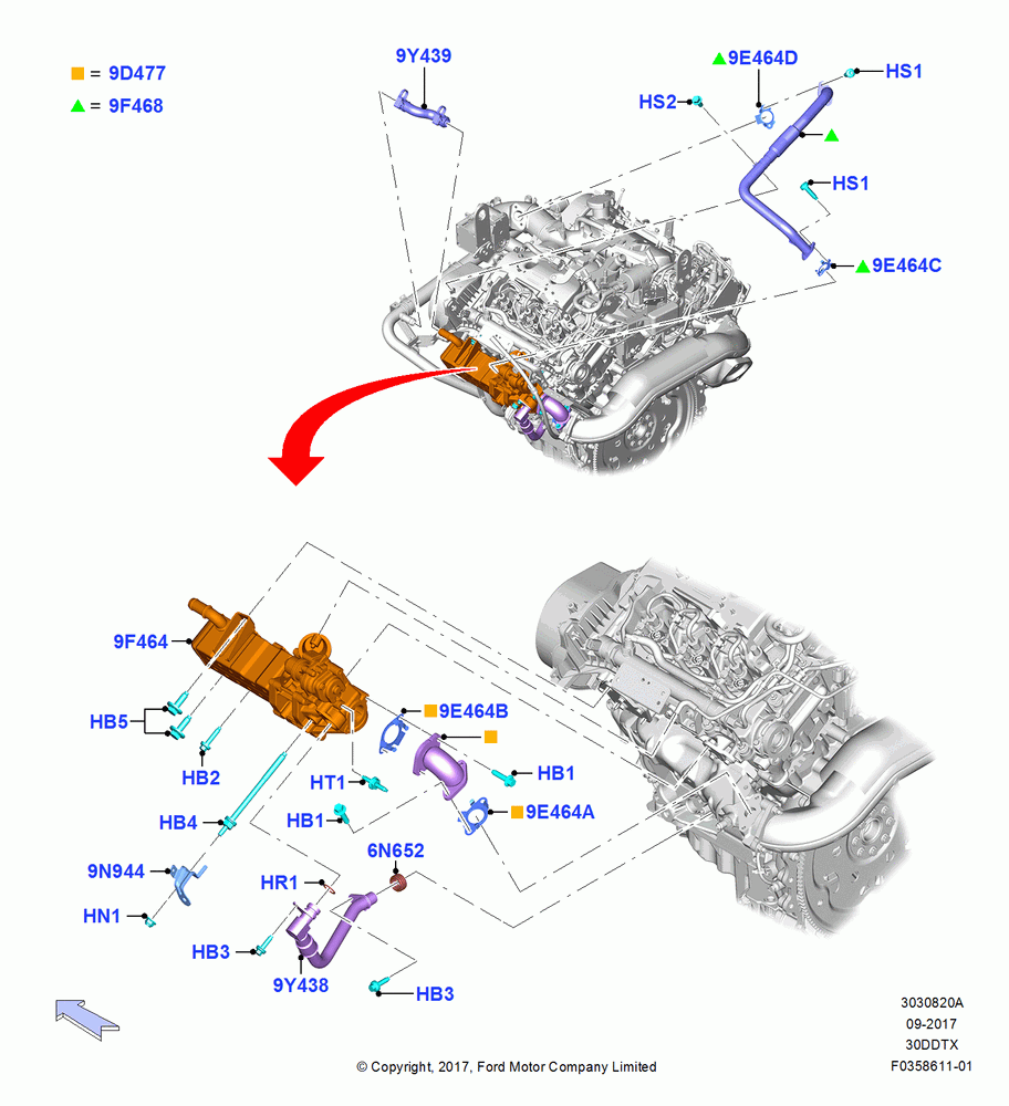 20A - Exhaust Gas Recirculation, 3.0L 4V DOHC V6 TC DSL-LION B; 26/FEB/2018