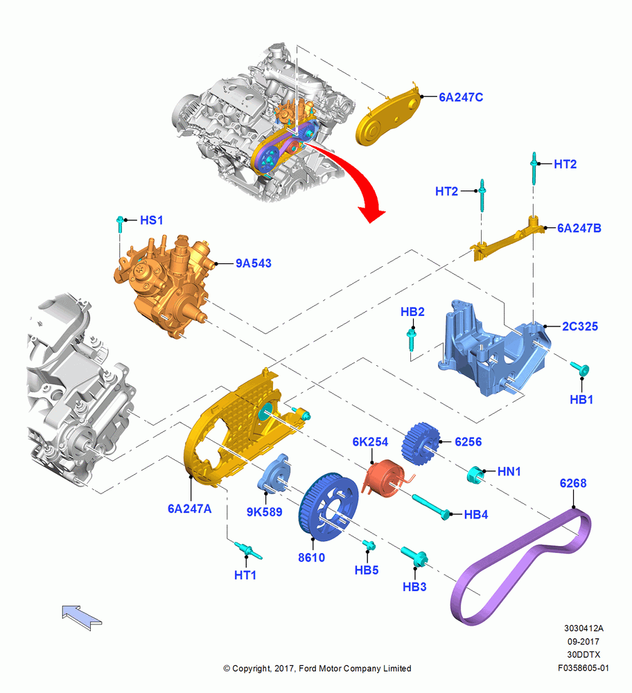 12A - Fuel Injection Pump - Diesel, 3.0L 4V DOHC V6 TC DSL-LION B; 26/FEB/2018