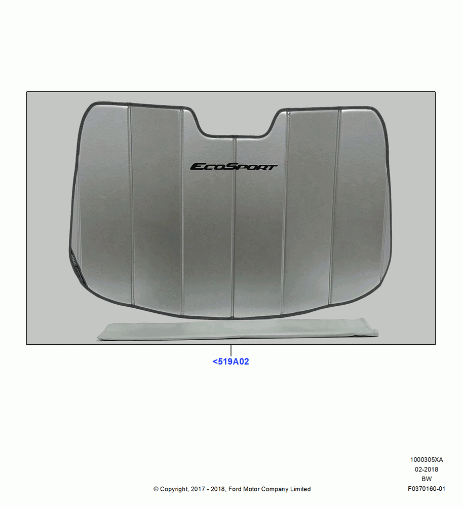 05XA - Appearance And Maintenance Aids, Accessory, Sun Shield; 11/SEP/2017