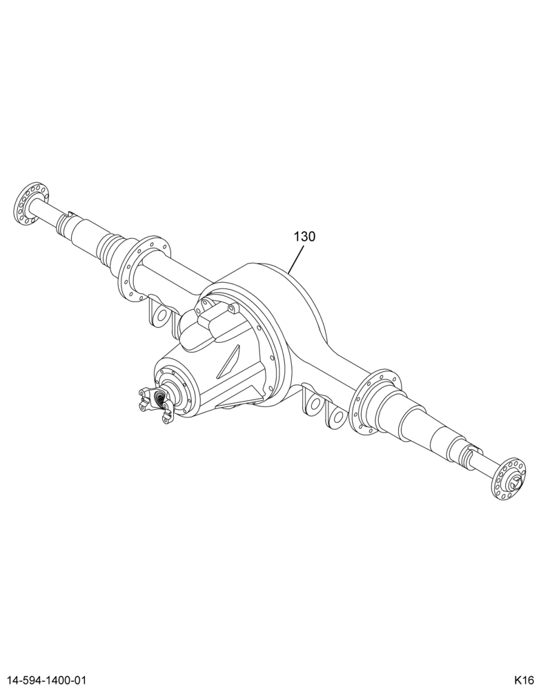 AXLE ASM,RR; 14AHM,W/INTL LP IROS AIR SUSP