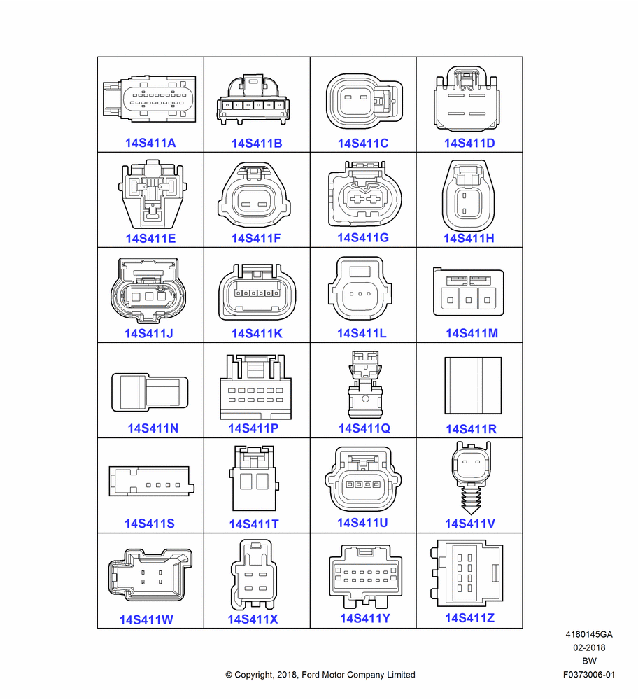 45GA - Pigtail Wiring Kits, Miscellaneous, Page A; 11/SEP/2017