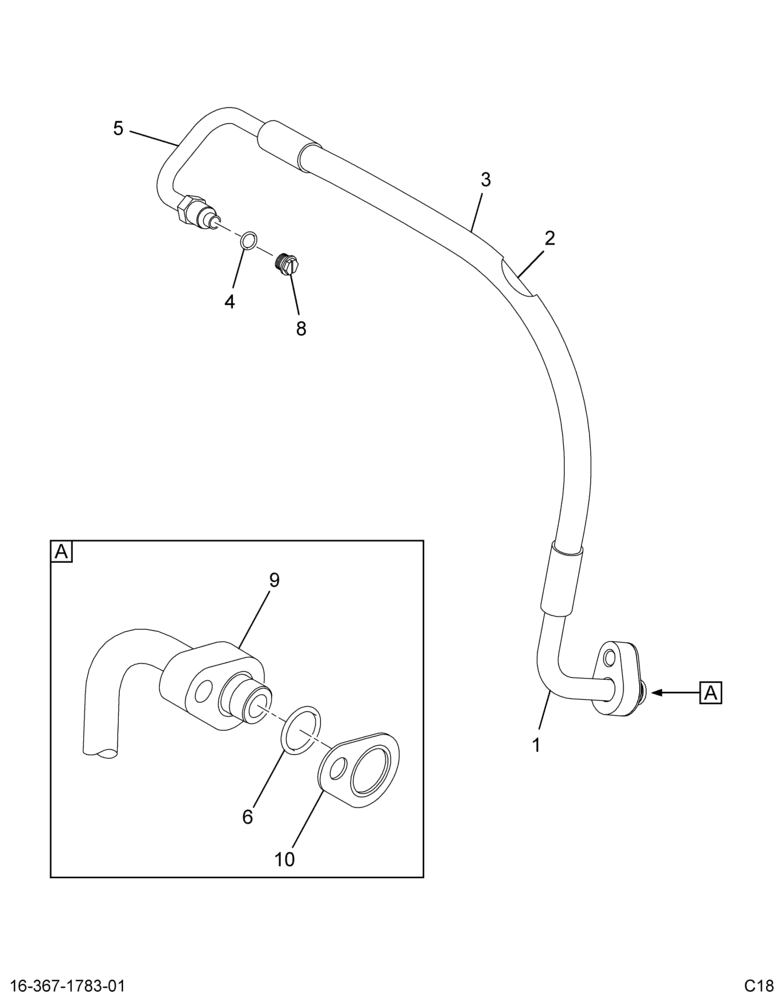 ..HOSE ASSY COND TO DRYER (8E7Z-19835-A)