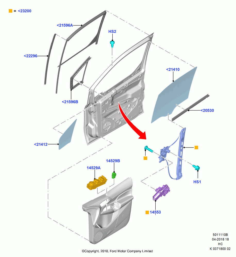 10B - Front Door Glass & Window Controls; 28/MAY/2018
