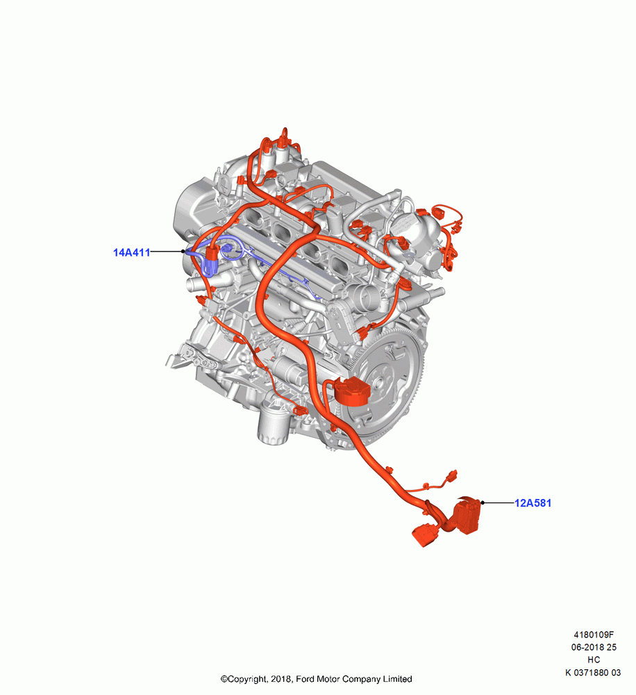 09F - Wiring - Engine And Transmission, 2.0L Duratec DI TIVCT (154PS); 28/MAY/2018