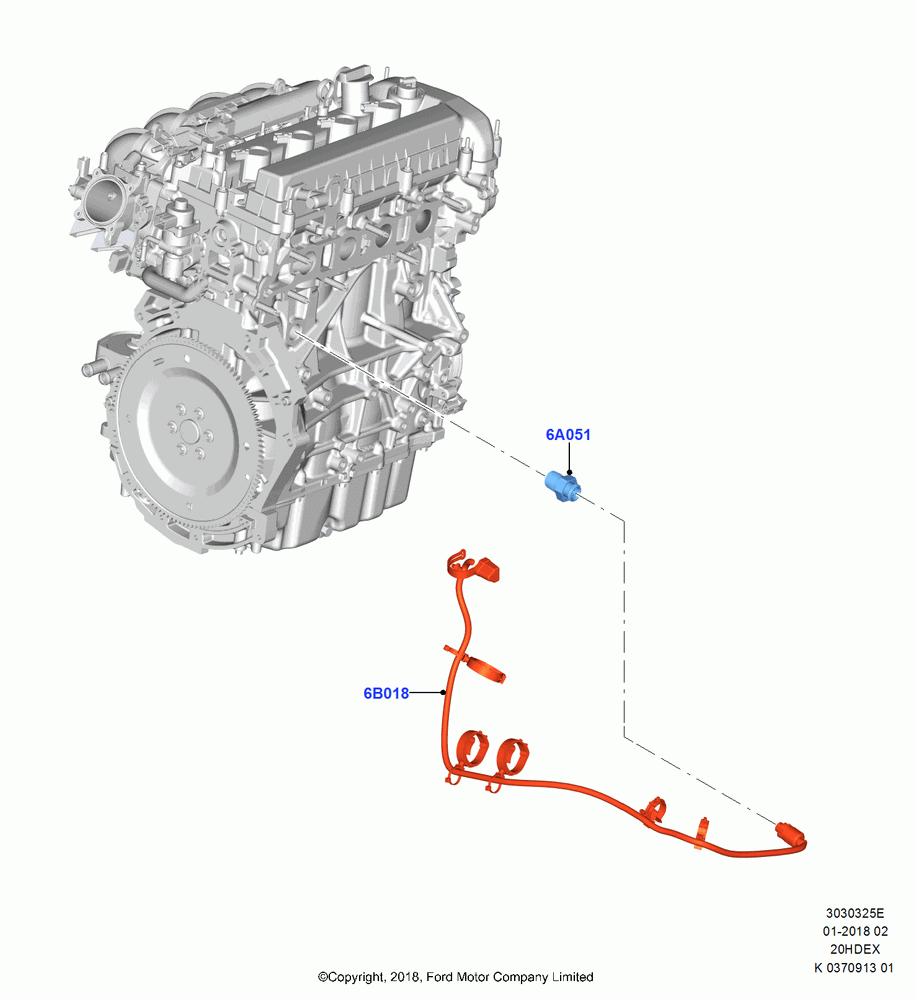 25E - Engine Heater, (+)"CDN/PR/USA", 2.0L Duratec DI TIVCT (154PS); 28/MAY/2018