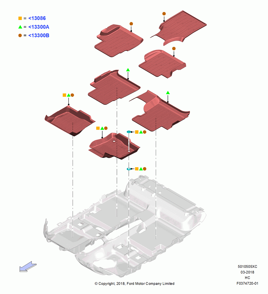 05XC - Floor Trim, Accessory; 28/MAY/2018
