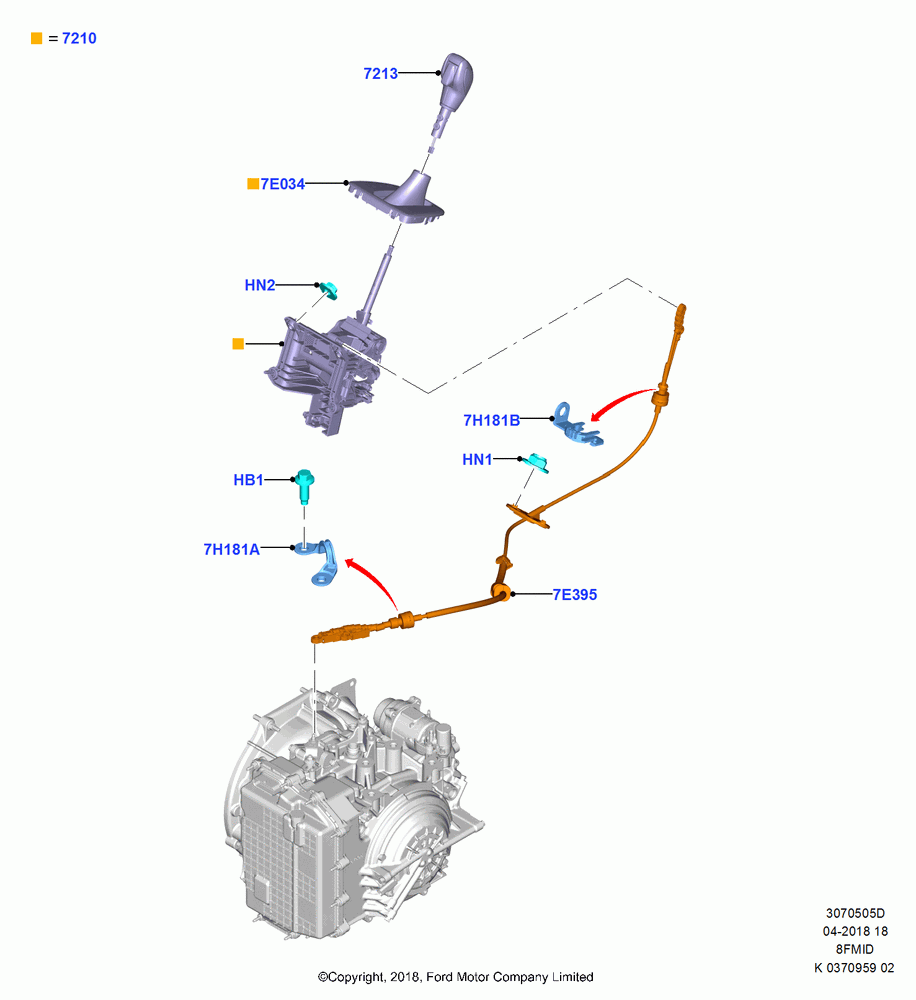 05D - Gear Change-Automatic Transmission, (+)"CDN/PR/USA", 8 Speed Auto Trans 8F35; 28/MAY/2018