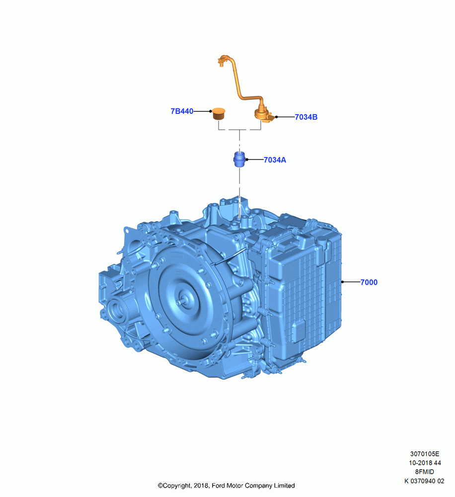 05E - Transmission & Speedometer Drive, (+)"CDN/PR/USA", 8 Speed Auto Trans 8F35; 28/MAY/2018