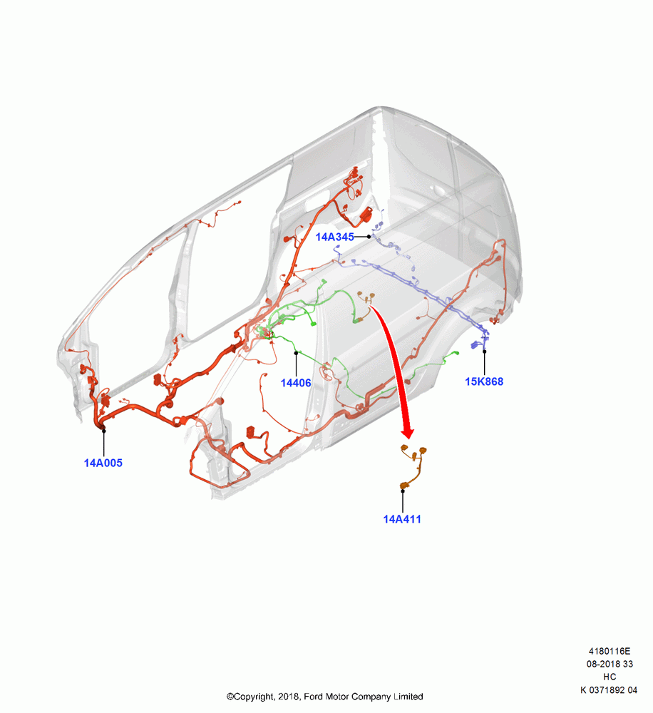 16E - Wiring - Body And Roof Console, Body; 28/MAY/2018