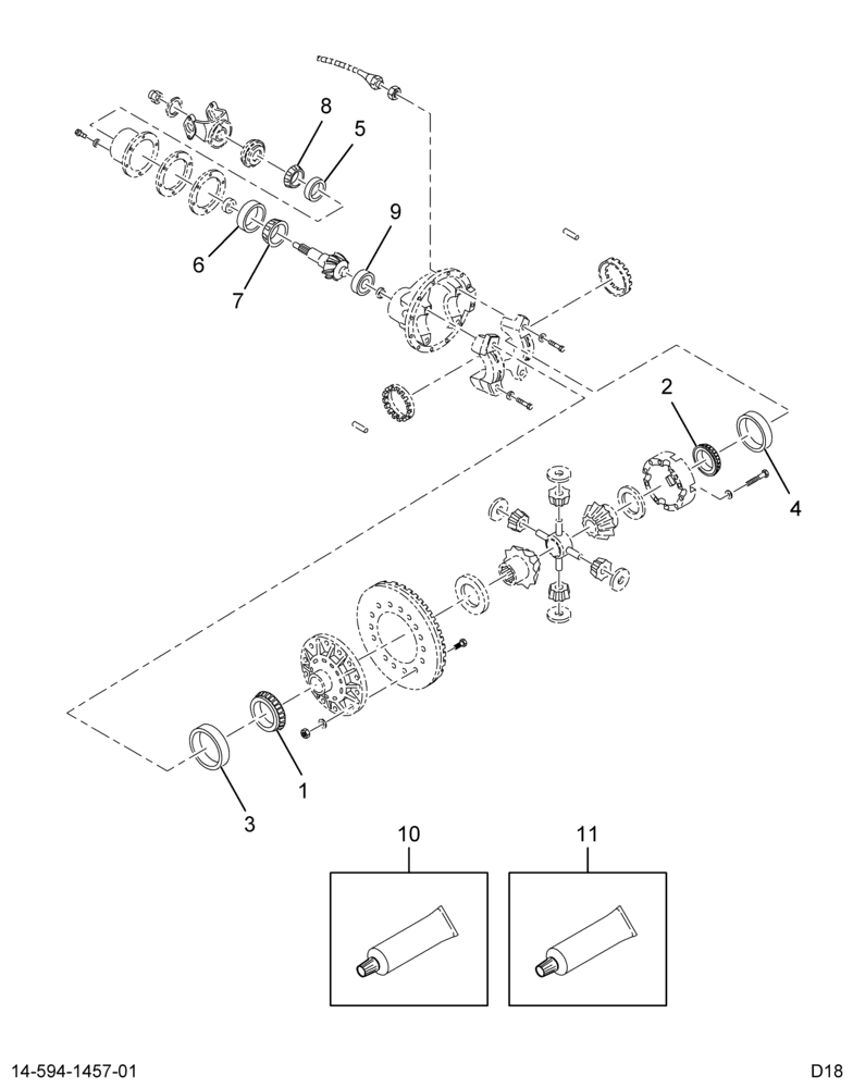 ........KIT DIFF BRG & SEAL (Intl. 1676484C91)