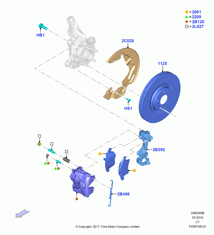 05B - Front Brake Discs and Calipers; 21/AUG/2018