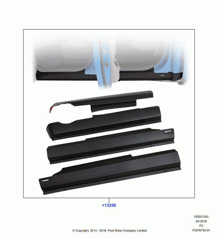 15XL - Body Dress Up Kits - Side, (+) North American Markets, Bushwacker Body Armor Kits, Accessory; 20/OCT/2014
