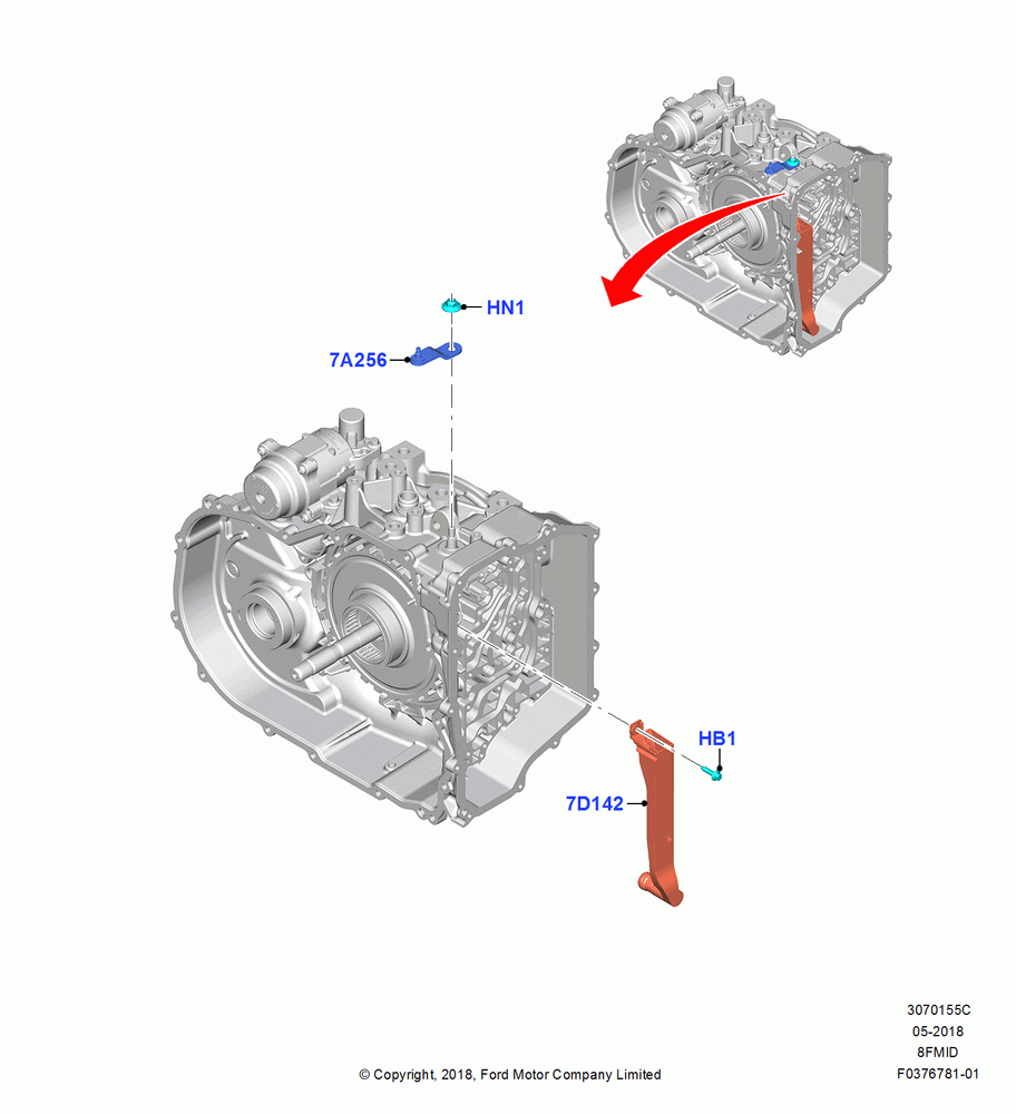 55C - Transmission Control Mechanisms, Automatic Transmission - 8F40; 02/JUL/2018