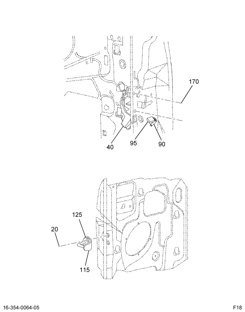 DOOR COMPONENT INSTL; CAB 5/5
