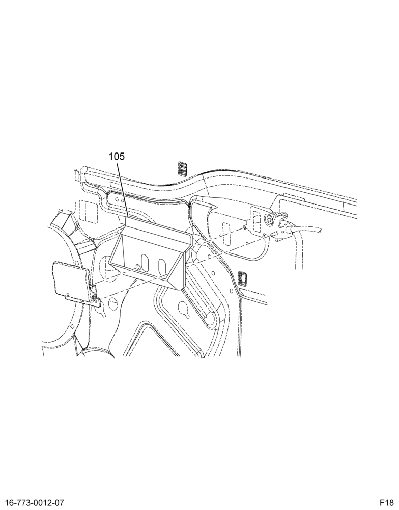 CAB DOOR PANEL INSTL; INTERIOR FRONT LEFT 7/7