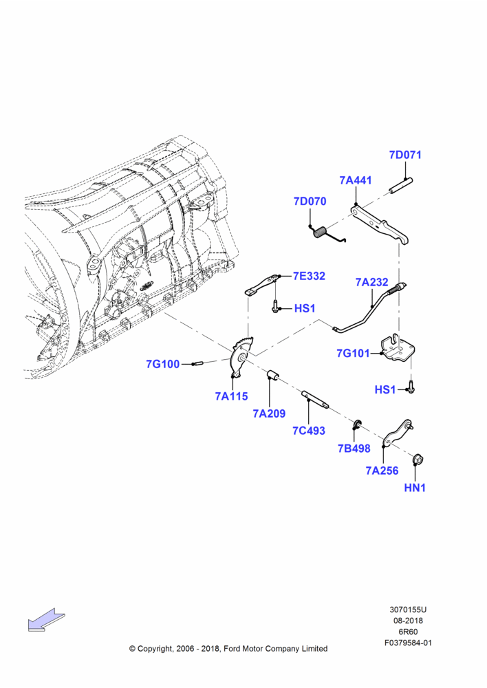 55U - Transmission Control Mechanisms, 6 Speed Auto Transmission 6R60, 6 Speed Automatic Trans (6R80); 07/AUG/2006-29/OCT/2010