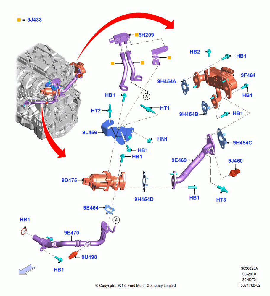 20A - Exhaust Gas Recirculation, 2.0L EcoBoost (240PS); 06/SEP/2018