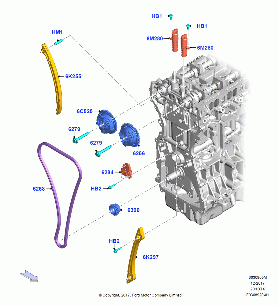 05M - Timing Gear, 2.0L EcoBoost (240PS); 06/SEP/2018