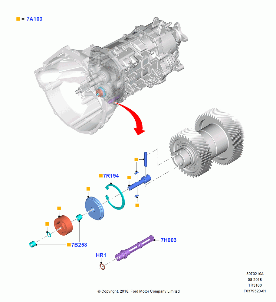 10A - Transmission Pump Assy, 6 Spd Man Trans-3160, Coolers - Powertrain; 13/JUL/2015-02/JUN/2016